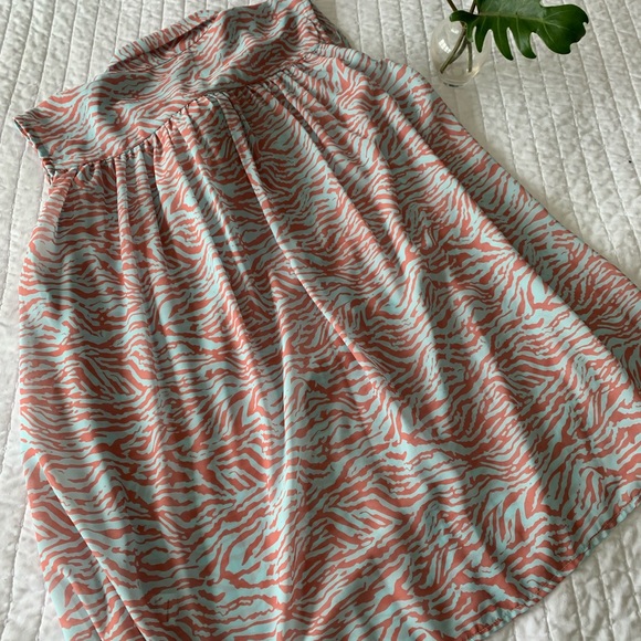 Zebra print tie blouse - Picture 4 of 4